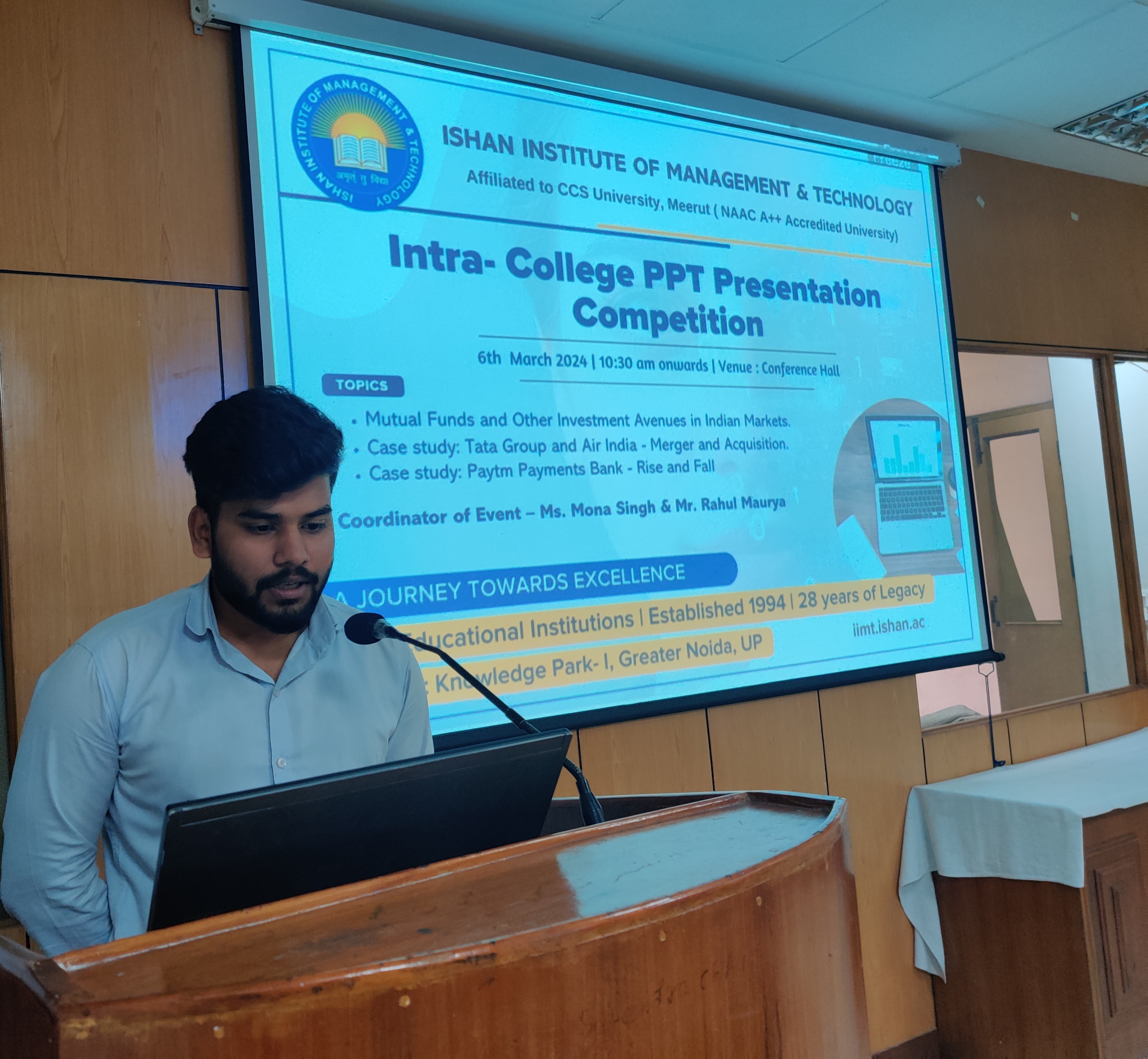 PGDM Industry Seminar by CA Professionals at Ishan IIMT Greater Noida